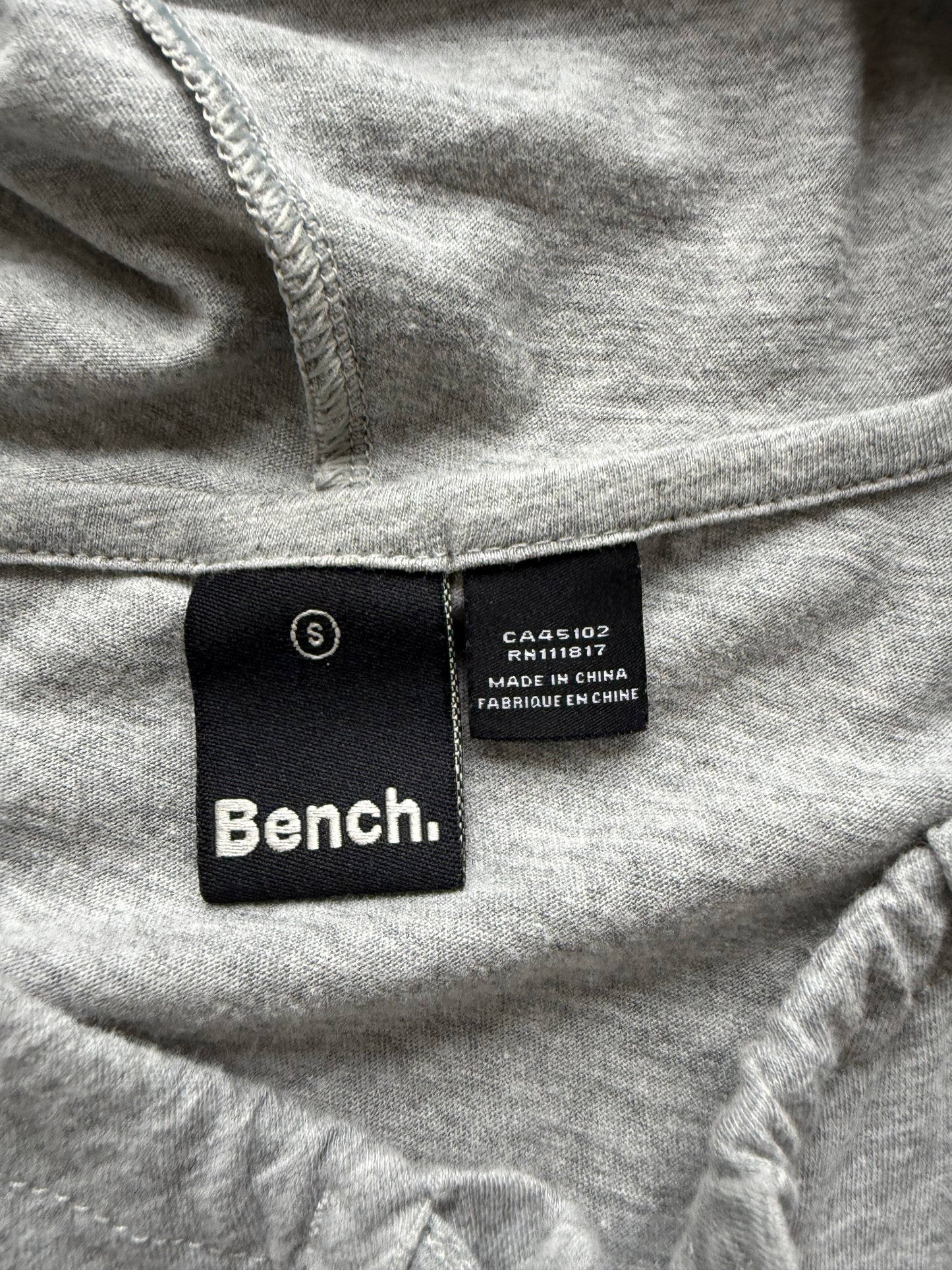 Bench grey hooded short sleeve top