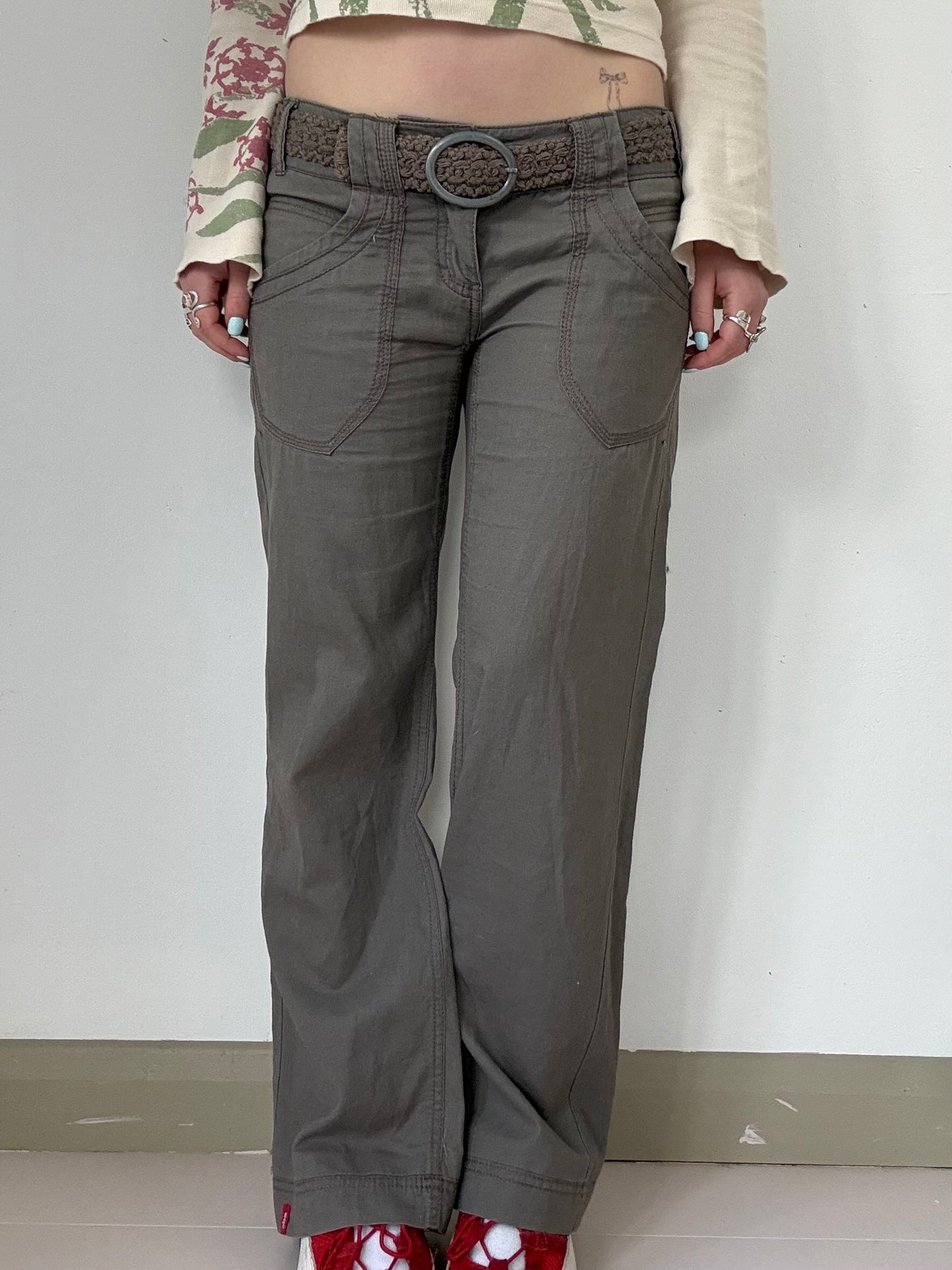 Vintage Espirit low rise brown trousers