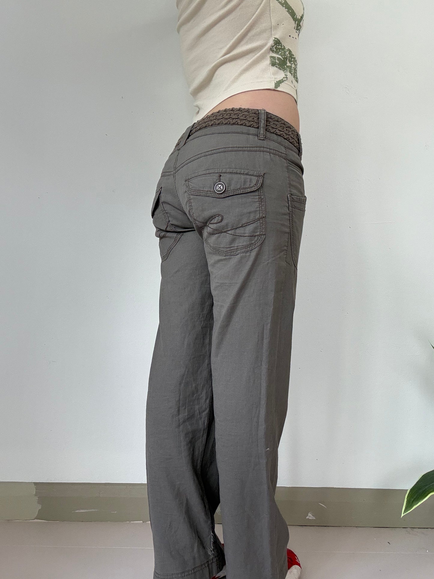 Vintage Espirit low rise brown trousers