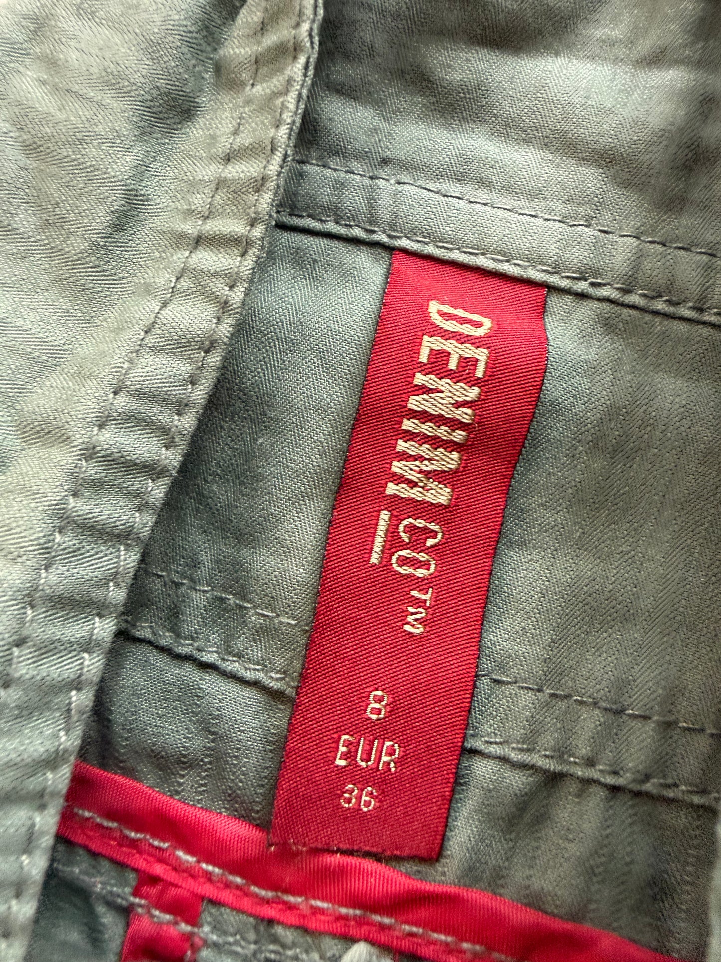 Vintage khaki zip up cargo style jacket