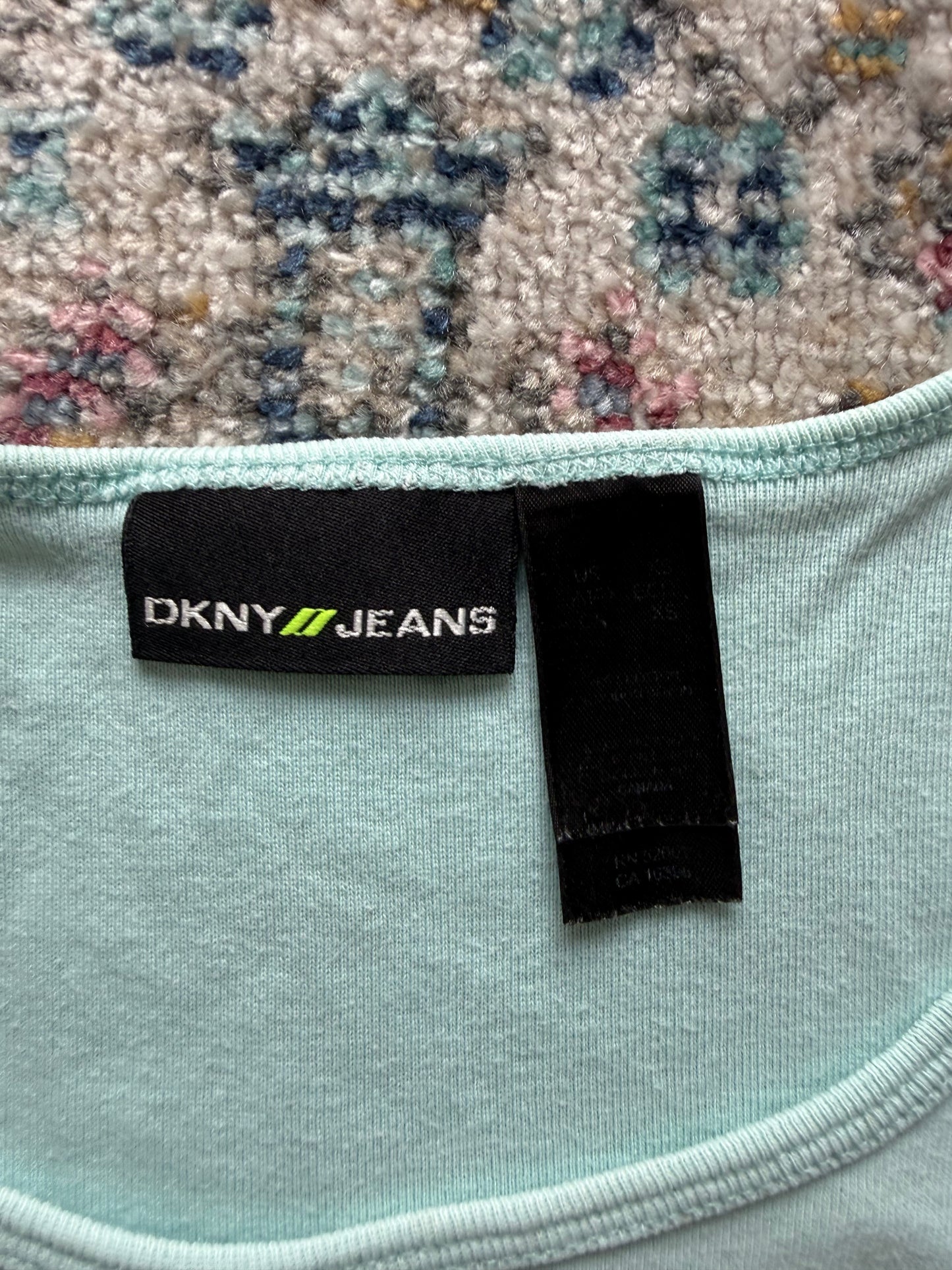 DKNY blue graphic vest top